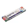 (F233200) GIOTTO LAPIZ MADERA CON GOMA HEXAGONAL GRAFITO NEGRO HB/2 SURTIDOS CAJA 12 UD