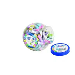 (F233900) GIOTTO GOMMA GOMA DE BORRAR LÁPIZ SURTIDO PASTEL TARRO EXPOSITOR 120 UD