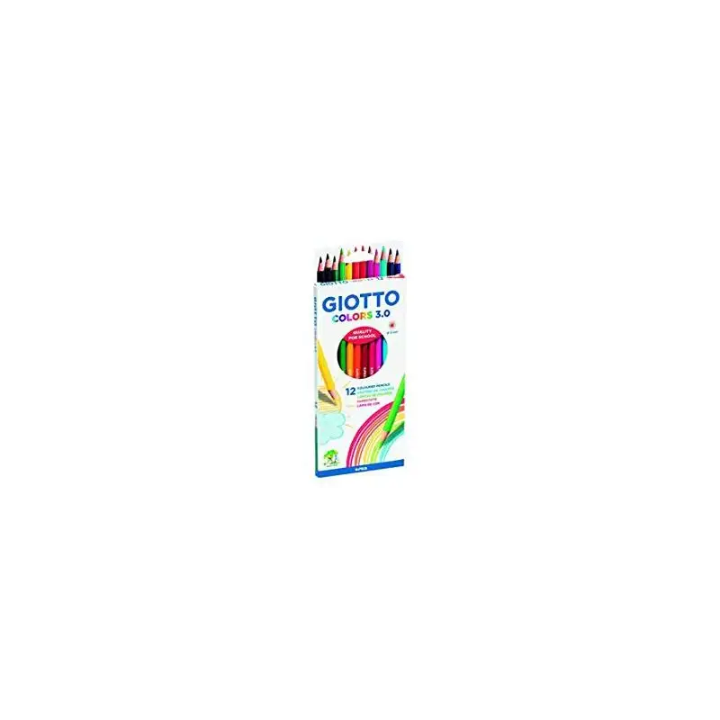 (F276600) GIOTTO LÁPICES DE COLORES COLORS 3.0 SURTIDOS ESTUCHE 12 UD