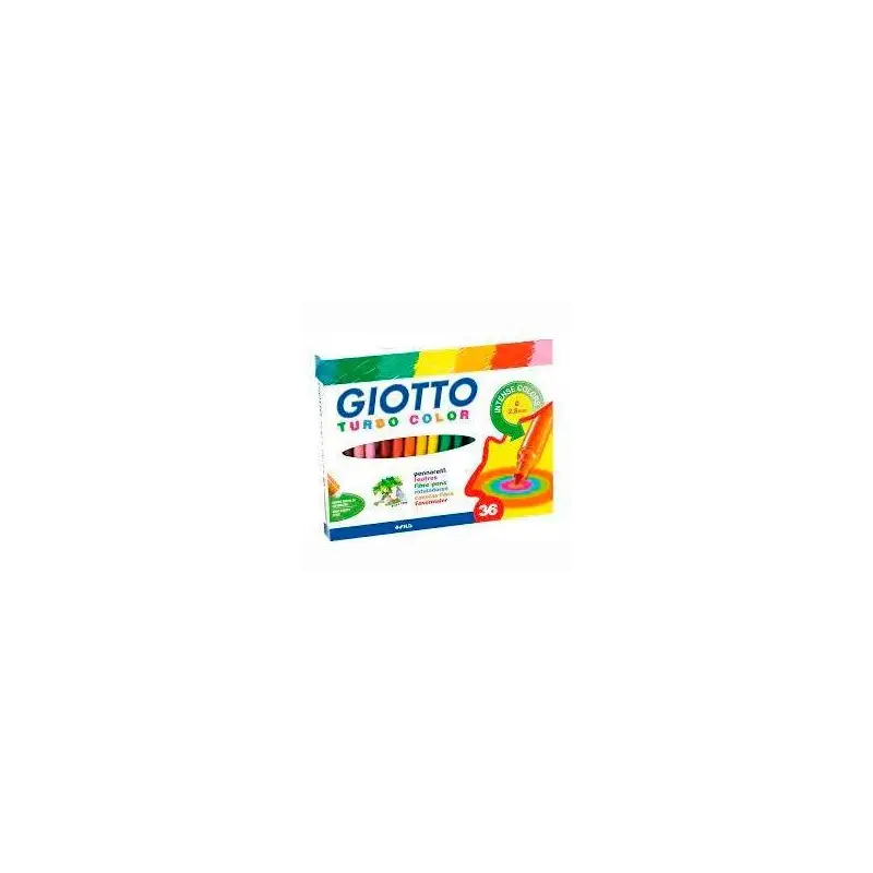 (F418000) GIOTTO ROTULADORES TURBO COLOR SURTIDOS ESTUCHE 36 UD