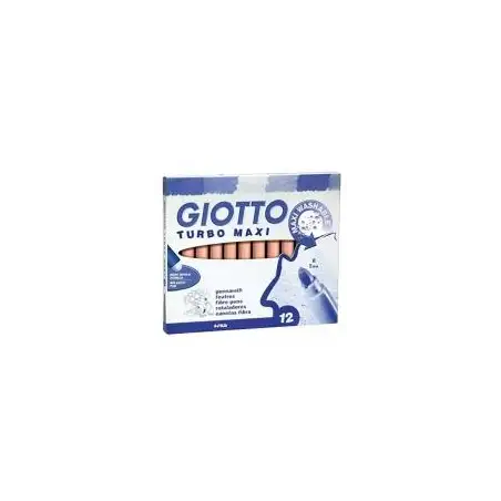 (F456011) GIOTTO ROTULADORES TURBO MAXI ROJO ESTUCHE 12 UD