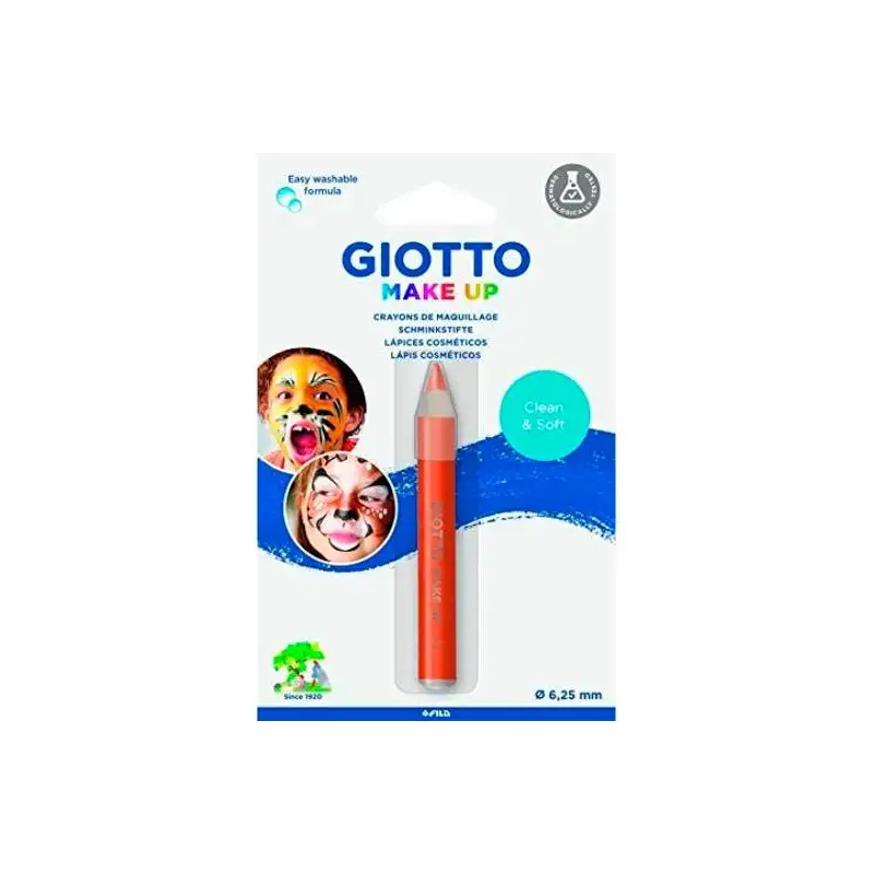 (F473111) GIOTTO LÁPIZ COSMÉTICO INDIVIDUAL UNISEX PARA NIÑOS NARANJA BLÍSTER