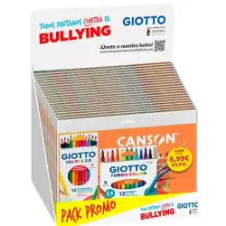 (F51750000) GIOTTO PACK PROMO DIBUJO CONTRA EL BULLING EXPOSITOR 20 UD