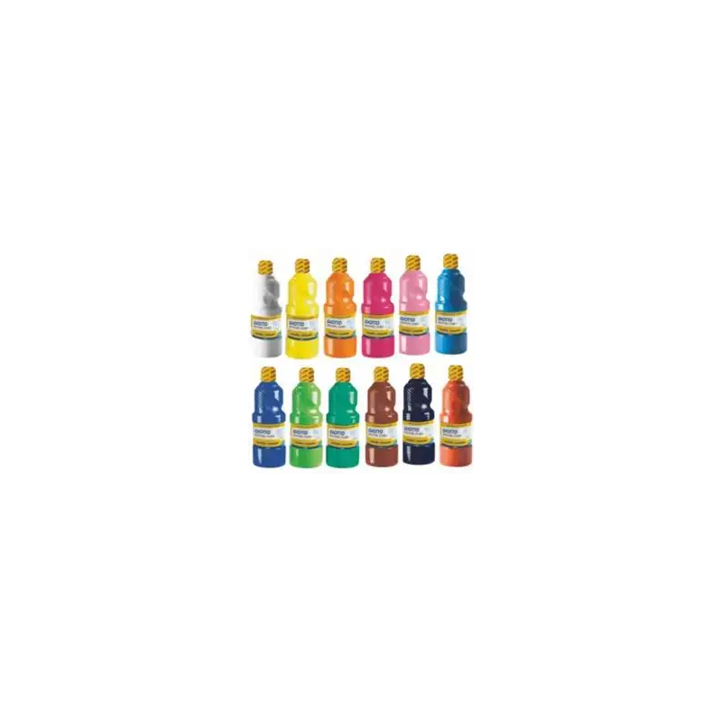 (F535524) GIOTTO TÉMPERA ESCOLAR LAVABLE NEGRO BOTELLA 1000 ML