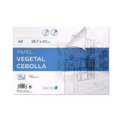 (324938) GOLDEN BLOC PAPEL VEGETAL ENCOLADO 10 HOJAS 70 GR. 29