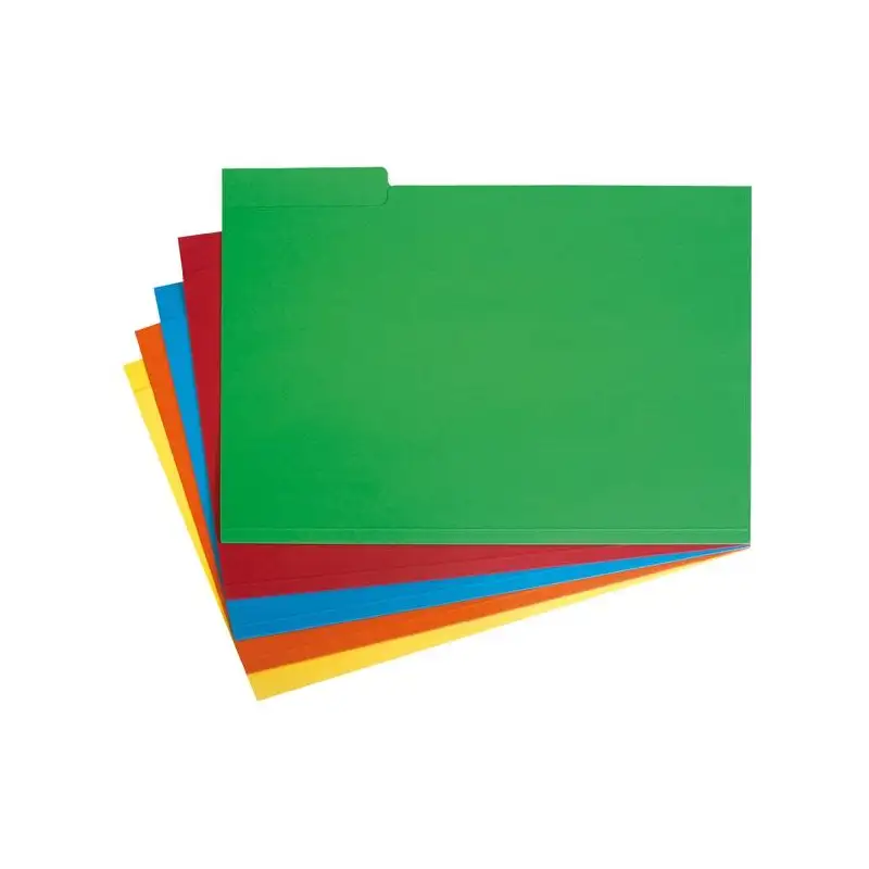 (00031120) GRAFOPLÁS SUBCARPETA CON PESTAÑA LATERAL FOLIO CARTULINA VERDE -50U-