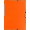 (04801252) GRAFOPLÁS CARPETA CON GOMAS COLORGRAF FOLIO 3 SOLAPAS PP NARANJA TRANSLÚCIDO
