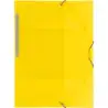 (04801260) GRAFOPLÁS CARPETA CON GOMAS COLORGRAF FOLIO 3 SOLAPAS PP AMARILLO TRANSLÚCIDO