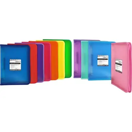 (04802720) GRAFOPLÁS CARPETA ANILLAS 4X25MM CON CREMALLERA A4+ PP MULTILINE RAYADO VERTICAL VERDE