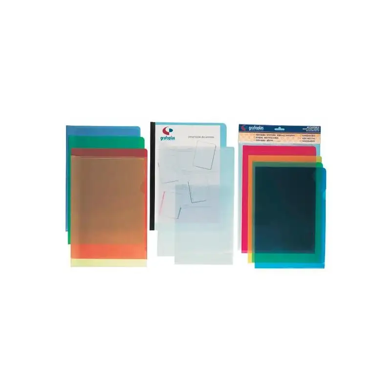 (05281120) GRAFOPLAS DOSSIER UÑERO A4 POLIPROPILENO VERDE BOLSA -10UD-
