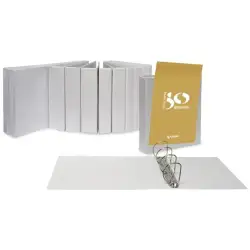 (3666570) GRAFOPLÁS CARPETA CANGURO ANILLAS MIXTAS 4 X 40MM A3 APAISADO CUBIERTA FORRADA PVC BLANCO