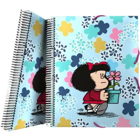 (39822204) GRAFOPLÁS CARPETA 30 FUNDAS ESPIRAL MAXIPLÁS A4 C/SOBRE CIERRE C/GOMA MAFALDA 24 LIVELY