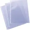 (5570100) GRAFOPLAS FUNDAS MULTITALADRO 11 PP TRANSPARENTES 80 MICRAS GALGA EXTRA PIEL NARANJA A4 CAJA -100U-