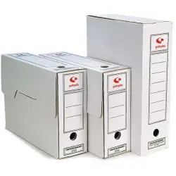 (70907900) GRAFOPLAS CAJA ARCHIVO DEFINITIVO FOLIO PROLONGADO CARTÓN MICROCANAL BLANCO PACK 50 UD