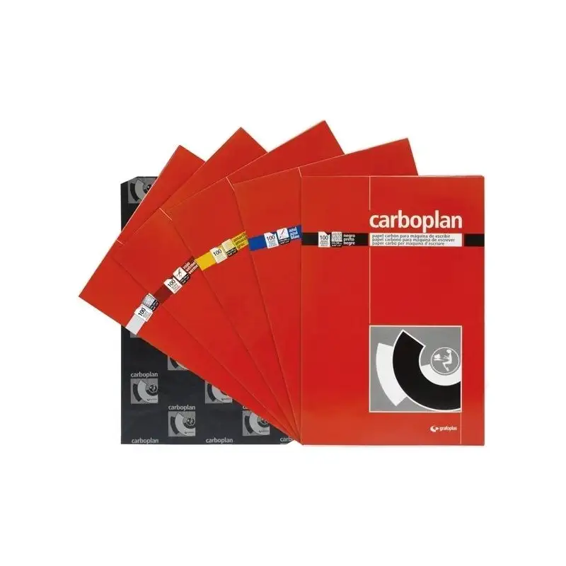 (72090060) GRAFOPLAS PAPEL CARBÓN Y DE CALCAR CARBOPLAN 210X330MM PACK 10H AMARILLO