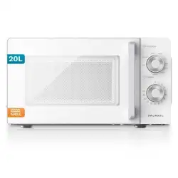 (MWG-20MG) GRUNKEL MICROONDAS CON GRILL 700W 20L BLANCO