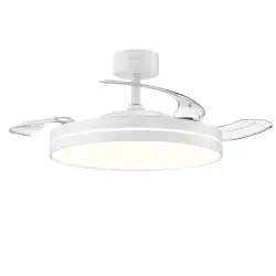 (SKYCOOL42) GRUNKEL VENTILADOR DE TECHO CON LUZ 24W 6 VELOCIDADES C/TEMPORIZADOR BLANCO