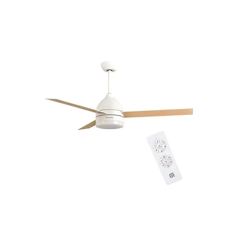 (SKYECO-42) GRUNKEL VENTILADOR DE TECHO CON LUZ 35W 6 VELOCIDADES C/TEMPORIZADOR BLANCO
