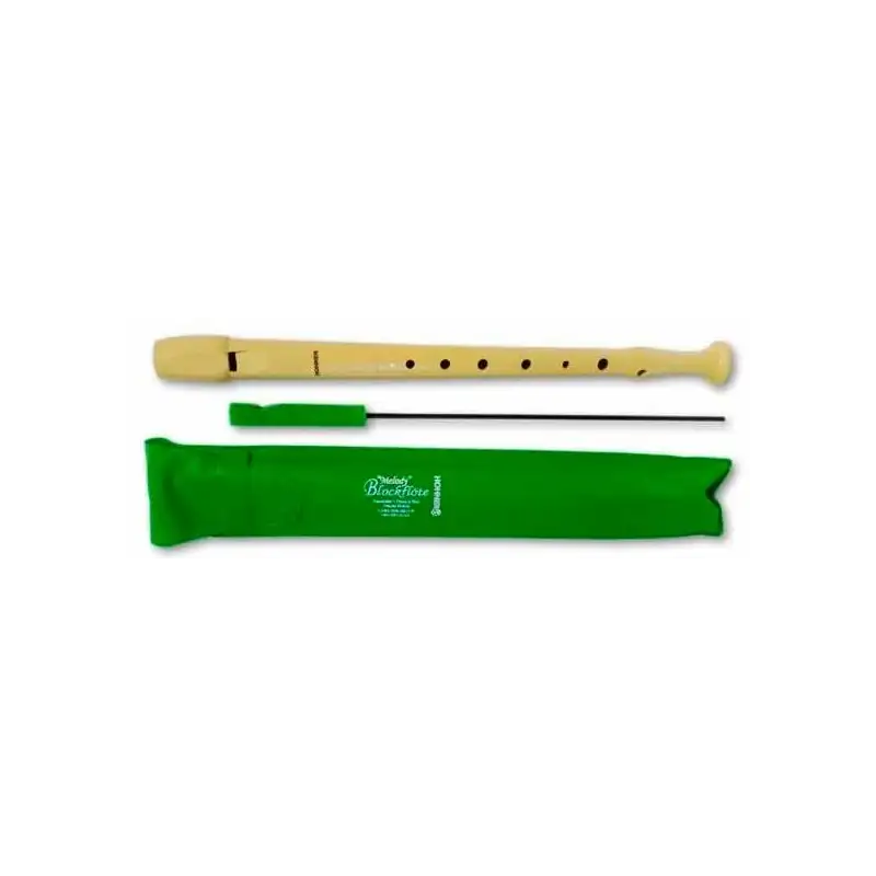 (B9508 MARFIL) HOHNER FLAUTA PLÁSTICO COLOR MARFIL FUNDA VERDE