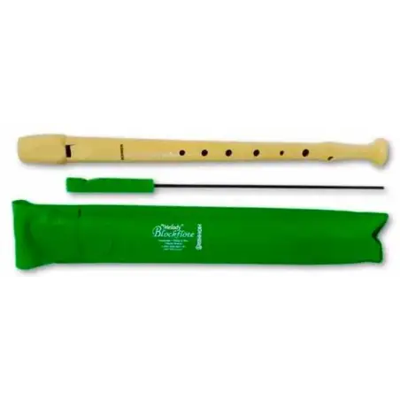 (B9508 MARFIL) HOHNER FLAUTA PLÁSTICO COLOR MARFIL FUNDA VERDE