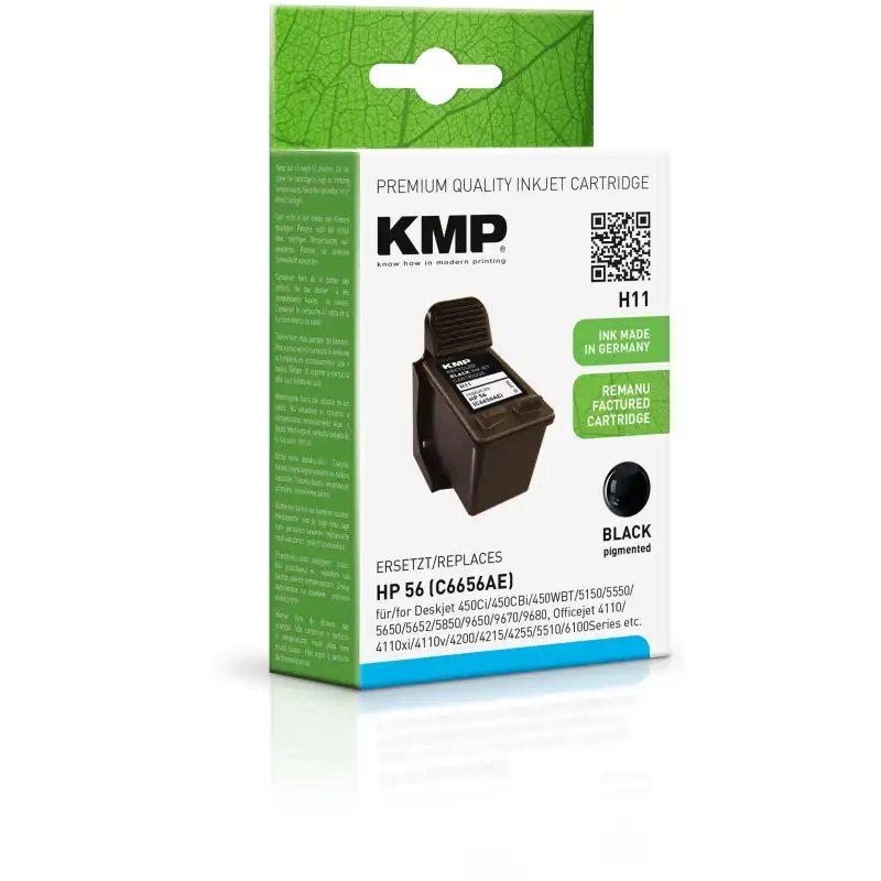 (C6656AE) TINTA KMP NEGRO DESKJET 450CI  CBI  WBT  5150  5550  5650  5652  5850  9650  9670  9680  OFFICEJET 4110  XI  V  420...