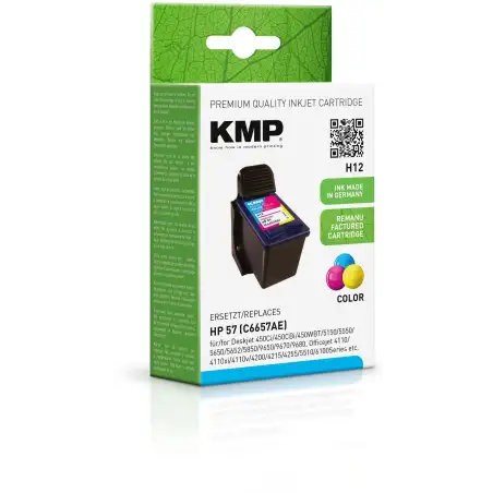(C6657AE) TINTA KMP 3 COLORES C M Y DESKJET 450CI  CBI  WBT  5150  5550  5650  5652  5850  9650  9670  9680  OFFICEJET 4110  ...