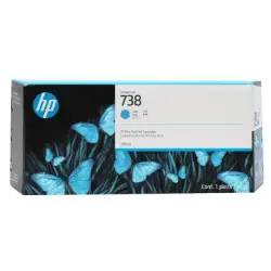 (676M6A) HP TINTA CIAN DESIGNJET 738 *ALTA CAPACIDAD