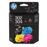 (B82L1AE) HP TINTA CUATRICOLOR 302/304