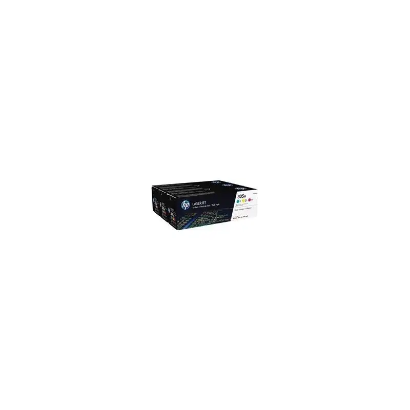 (CF370AM) HP TONER LASER TRICOLOR 305A PACK 3 (CE411-CE412-CE413)