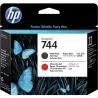 (F9J88A) HP CABEZAL NEGRO MATE Y ROJO DESIGNJET 744