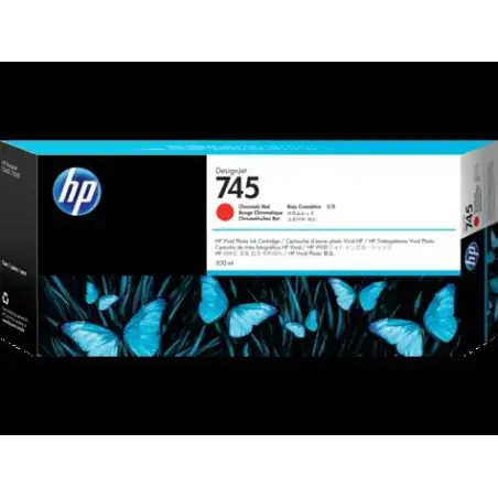 (F9K06A) HP TINTA ROJO CROMATICO DESIGNJET 745 *ALTA CAPACIDAD*
