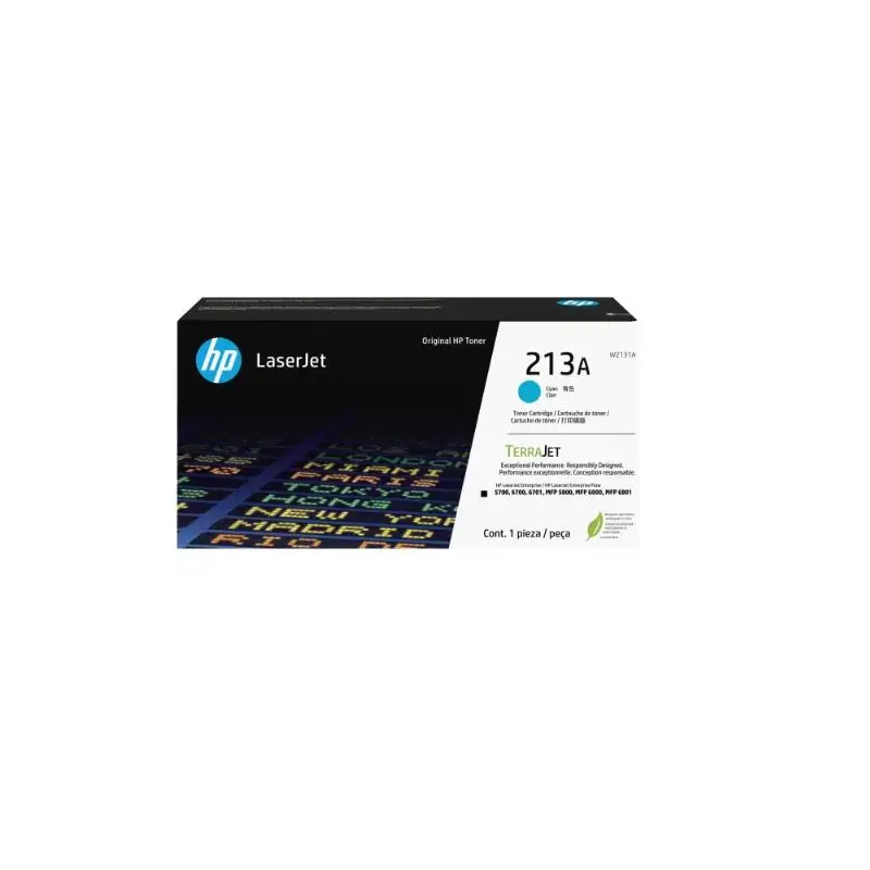(W2131A) HP TONER CIAN HP LASERJET ENTERPRISE 5700/5700DN/6701DN/6700/6700DN - MFP 5800/5800DN/5800F/6800 /6800DN -213A