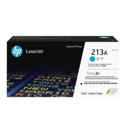 (W2131A) HP TONER CIAN HP LASERJET ENTERPRISE 5700/5700DN/6701DN/6700/6700DN - MFP 5800/5800DN/5800F/6800 /6800DN -213A