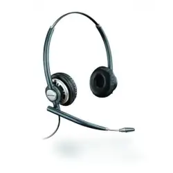 (78714-102) HP POLY AURICULARES ENCOREPRO HW720 DIADEMA BIAURAL C/ CABLE MICRÓFONO NEGRO