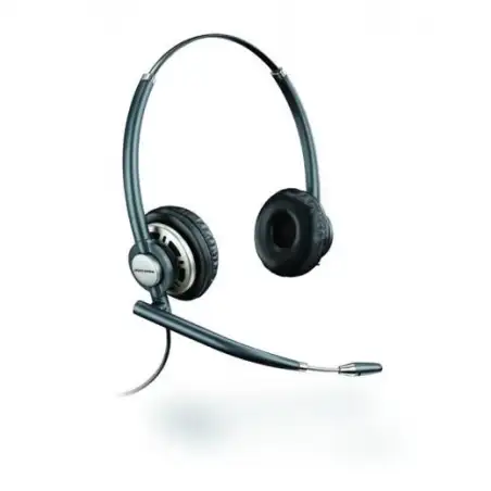 (78714-102) HP POLY AURICULARES ENCOREPRO HW720 DIADEMA BIAURAL C/ CABLE MICRÓFONO NEGRO