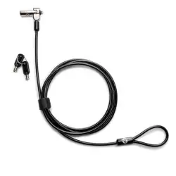 (1AJ39AA) HP CABLE DE SEGURIDAD CON LLAVE PARA PORTÁTIL NEGRO
