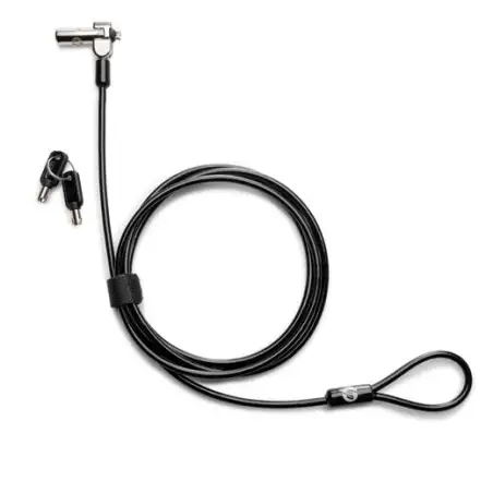 (1AJ39AA) HP CABLE DE SEGURIDAD CON LLAVE PARA PORTÁTIL NEGRO