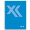 (IMP0114) IMPREX CUADERNO ESPIRAL TAPA FORRADA A5 80H 90GR 4X4 AZUL