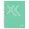 (IMP0116) IMPREX CUADERNO ESPIRAL TAPA FORRADA A5 80H 90GR 4X4 VERDE
