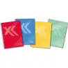 (IMP0121) IMPREX CUADERNO ESPIRAL TAPA FORRADA FOLIO 80H 90GR 4X4 COLORES SURTIDOS