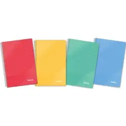 (IMP0123) IMPREX CUADERNO ESPIRAL TAPA PP FOLIO 80H 90GR PAUTA 2