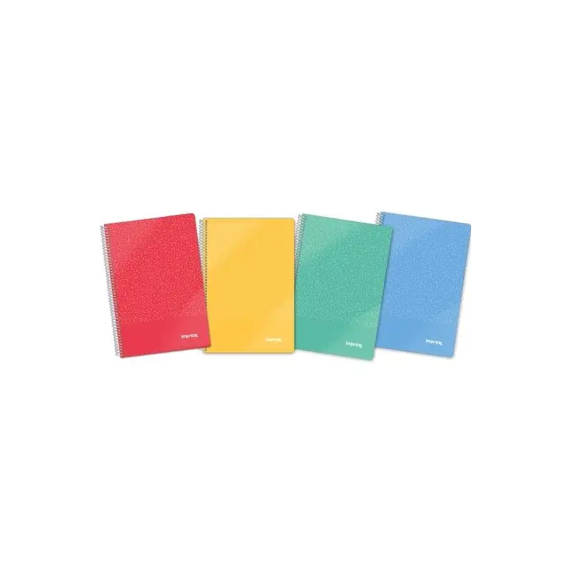 (IMP0123) IMPREX CUADERNO ESPIRAL TAPA PP FOLIO 80H 90GR PAUTA 2