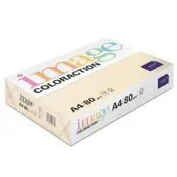 (380903) IMAGE PAPEL REPROGRÁFICO COLORACTION DIN A4 80GR PAQUETE 500H DUNE/SALMÓN ARENA -CAJA 5 UD-