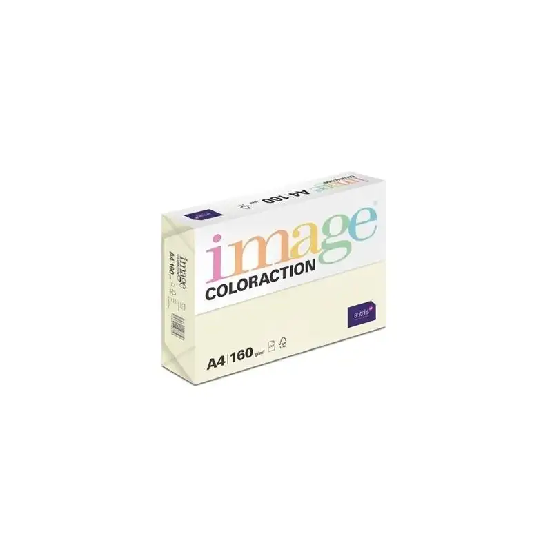(382084) IMAGE PAPEL REPROGRÁFICO COLORACTION DIN A4 160GR PAQUETE 250H CREMA