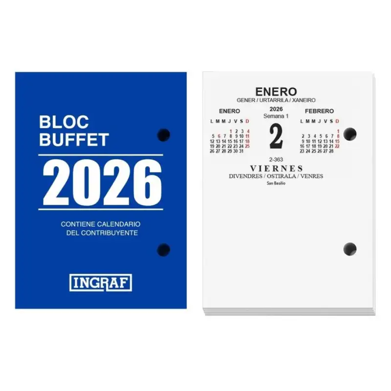 (356408) INGRAF BLOQUE BUFETE CASTELLANO 2026
