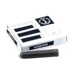 (41505002) INOXCROM CARTUCHO TINTA ESTILOGRÁFICA NEGRO CAJA 6 UD