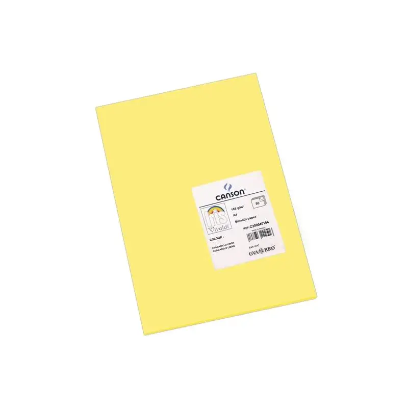 (C200040154) IRIS CARTULINA 210X297MM 185GR AMARILLO LIMÓN -50U-