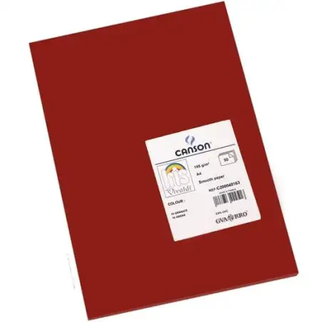 (C200040163) IRIS CARTULINA 210X297MM 185GR GRANATE -50U-