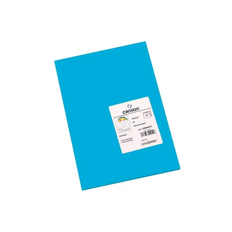 (C200040167) IRIS CARTULINA 210X297MM 185GR AZUL MALDIVAS -50U-