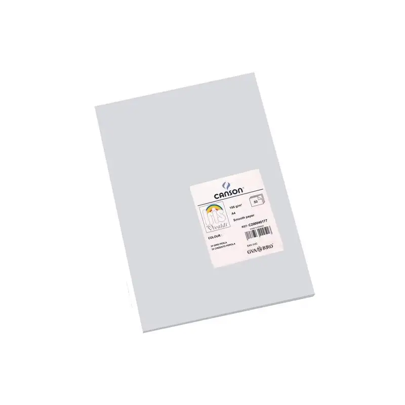 (C200040177) IRIS CARTULINA 210X297MM 185GR GRIS PERLA -50U-